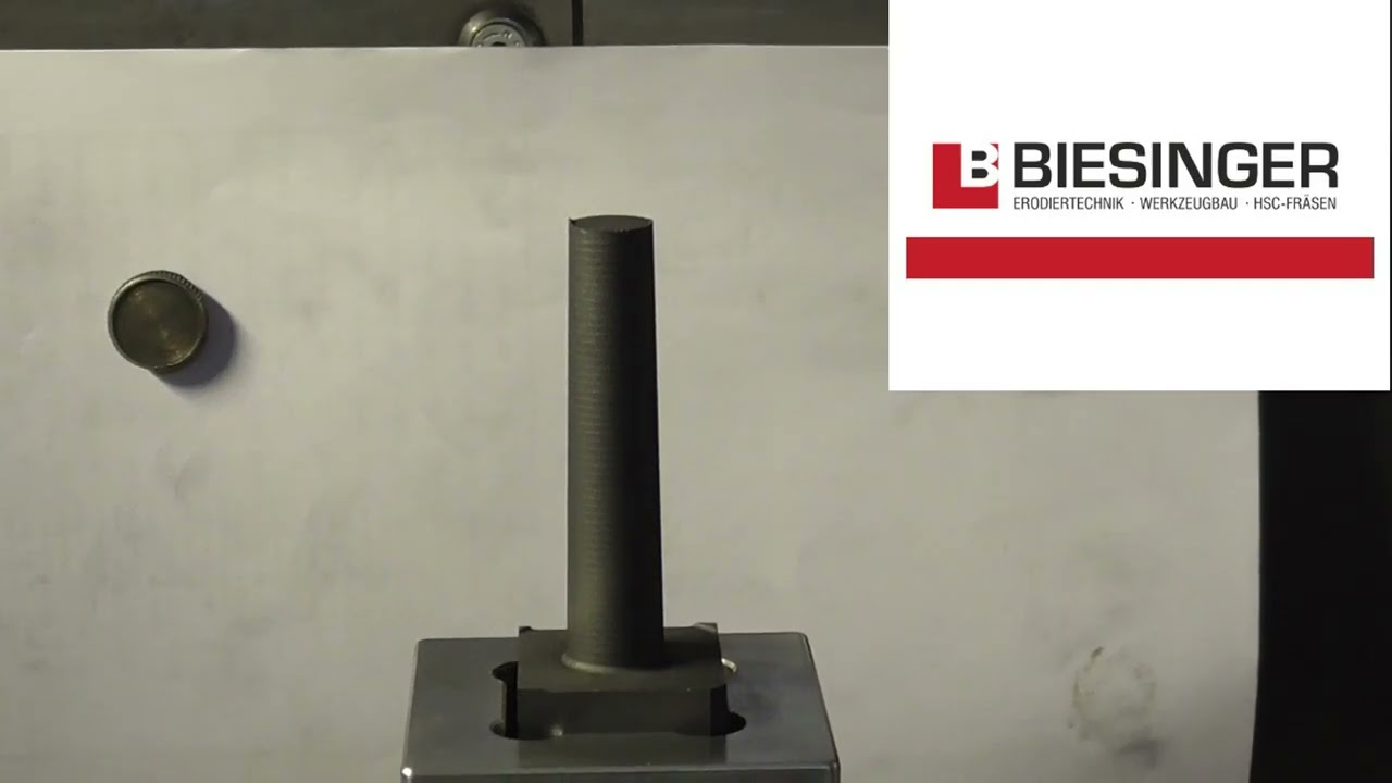 Fräsen einer PIN Graphitelektrode in nur 4 Minuten – High-End mit High-Speed trifft auf High-Tech