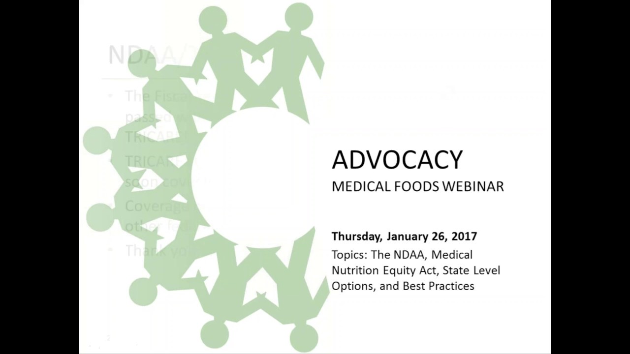 January 2017 Medical Foods Advocacy Webinar
