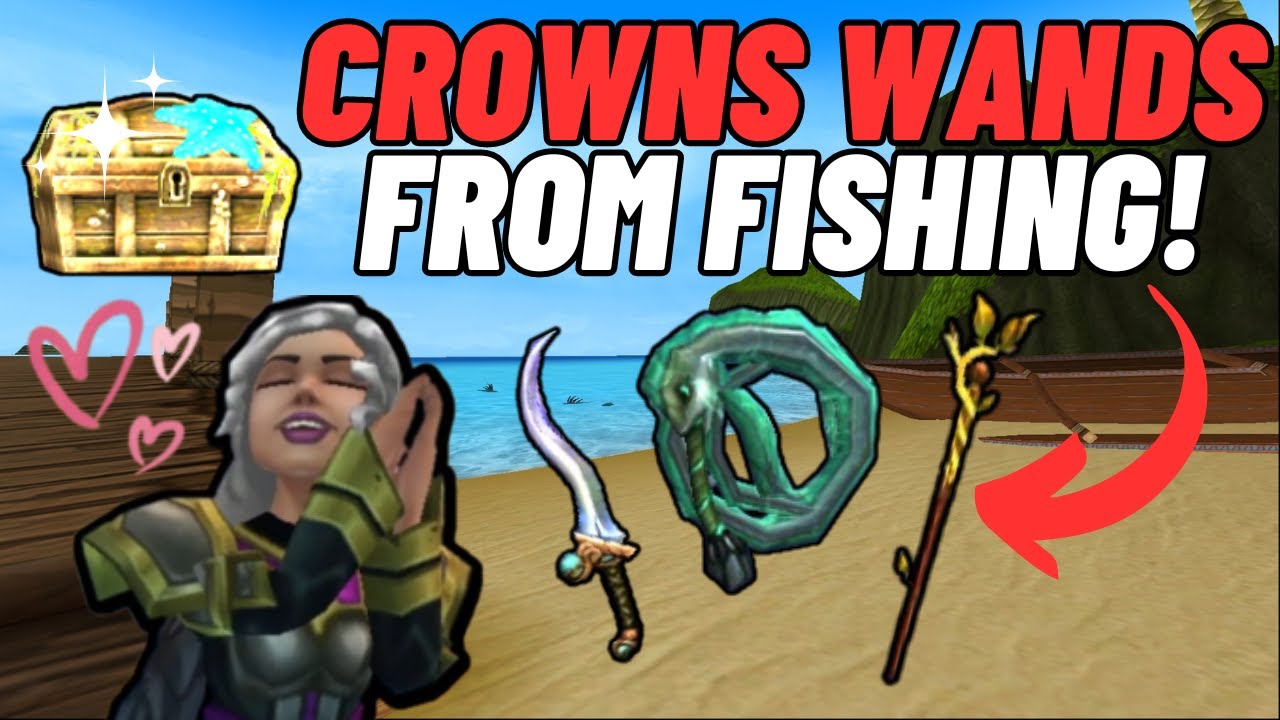 Wizard101| Top 13 Crowns Wands You Can Fish For!