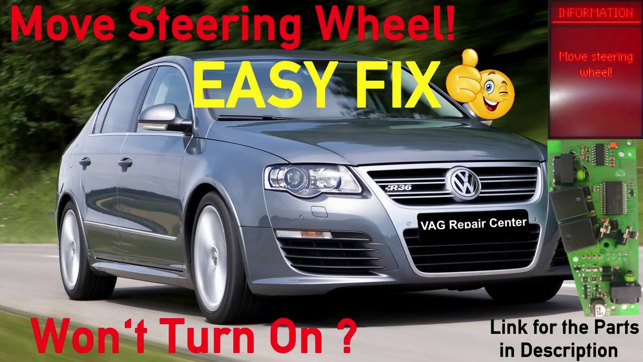 Volskwagen Passat B6/3C/CC ELV Steering Column Lock Actuator Fix DIY 3C0905864