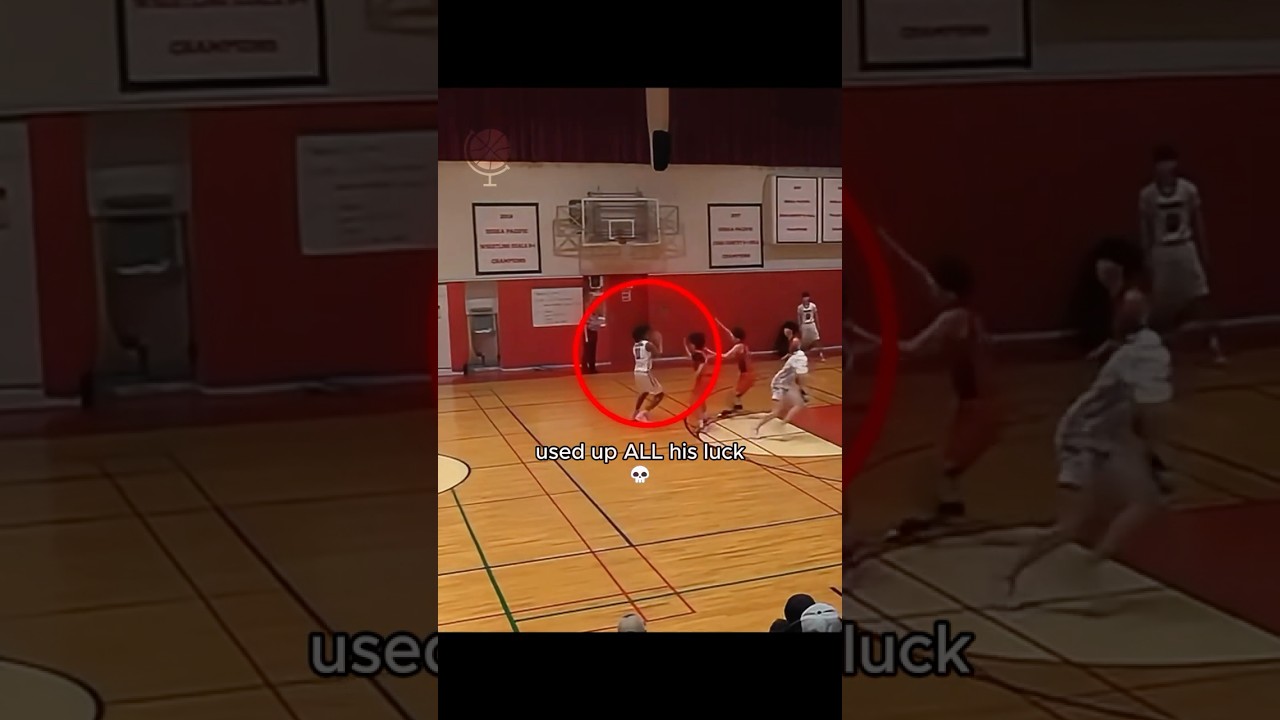 Used all his luck for the year 💀#basketball