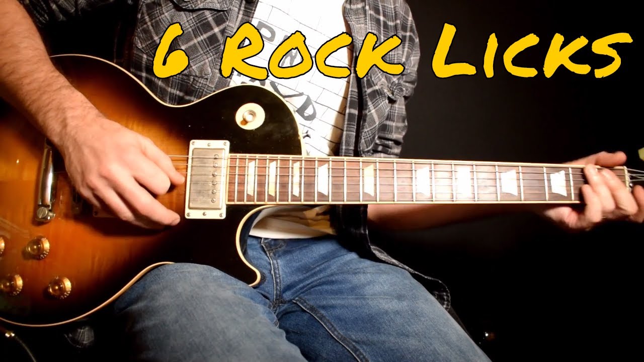 6 Guitar Rock Licks - Ideas For Playing Solo - Lesson
