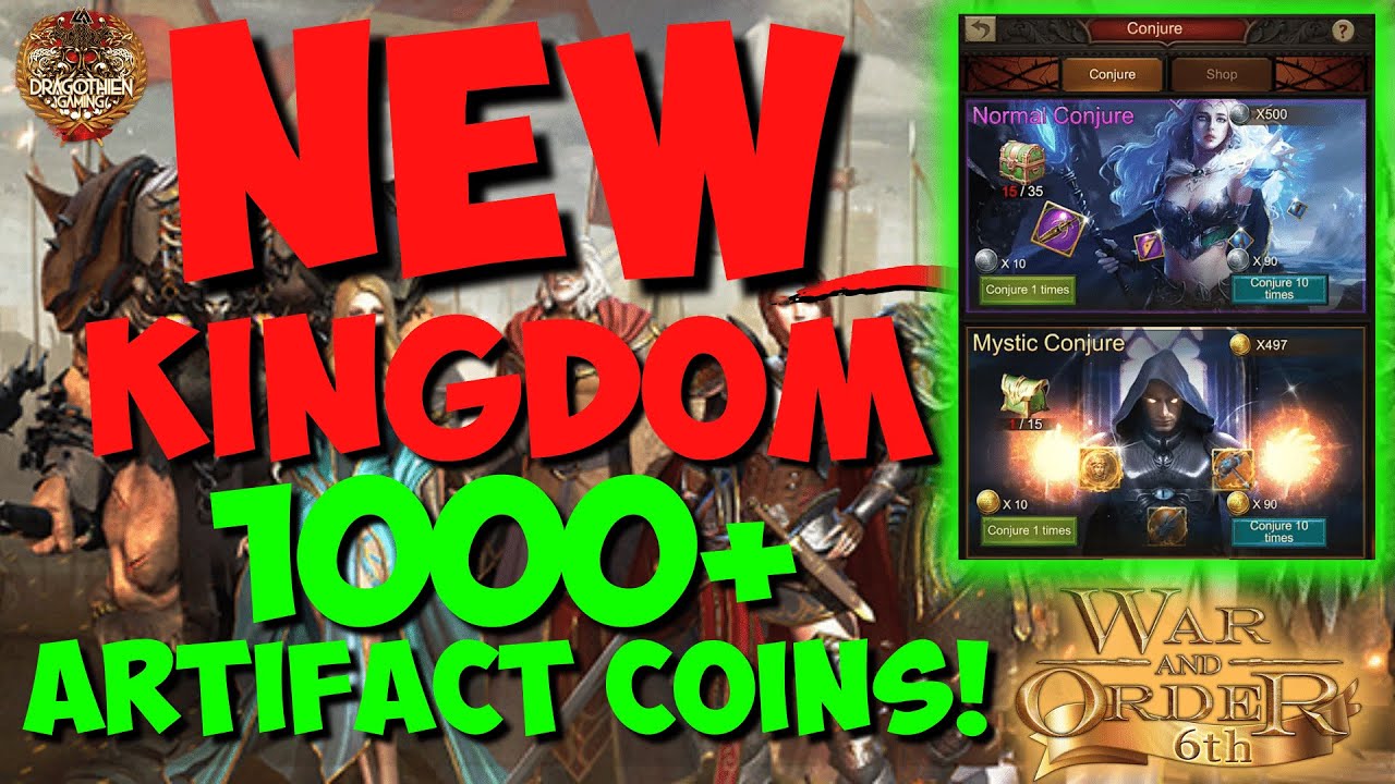 Opening 1000+ Artifact Coints in New Kingdom 1486! [Click Link below to join me in War and Order!]