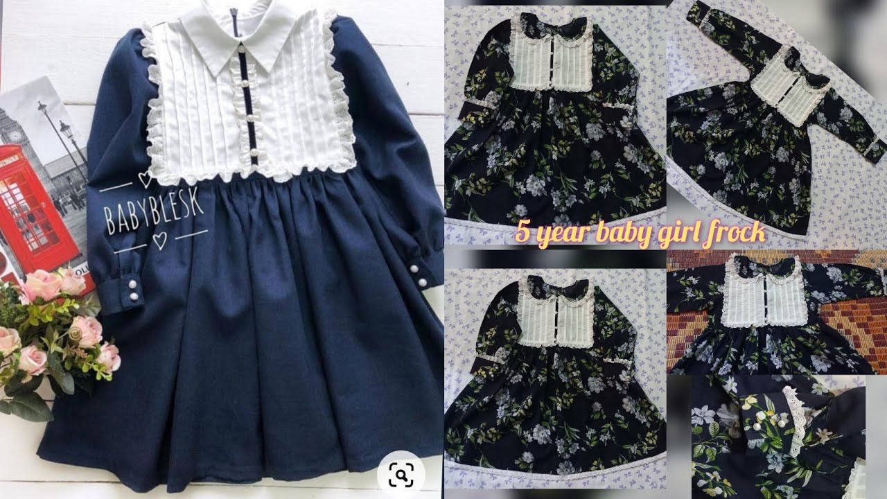 5 year baby girl stylish frock cutting stitching#pintex designing #st fashion hub