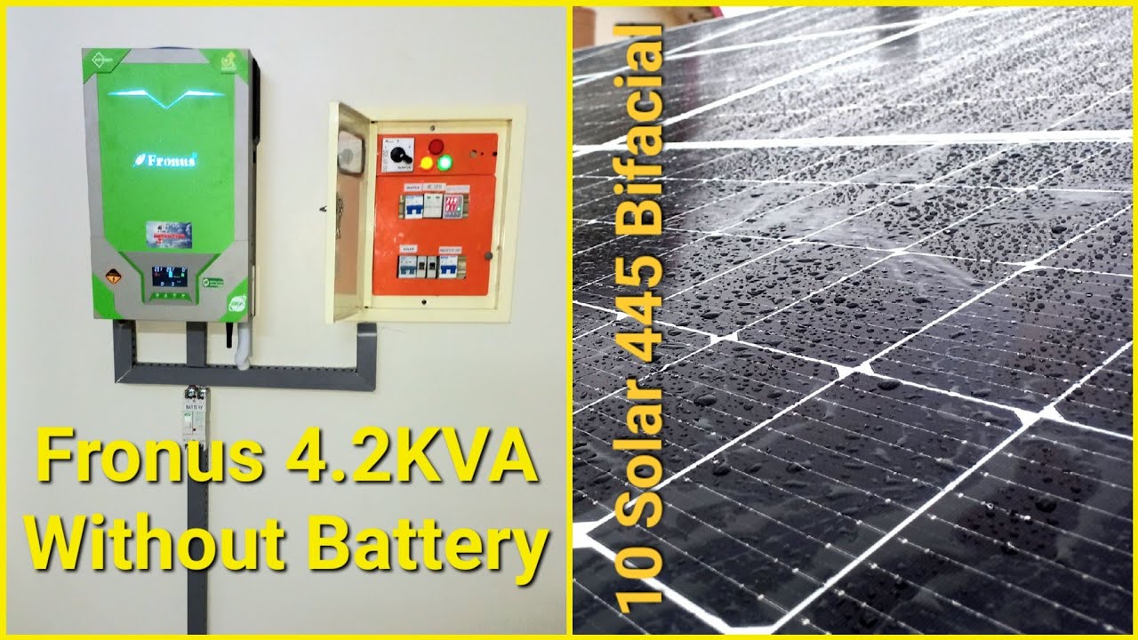 Fronus 4.2KVA Solar Project without Battery