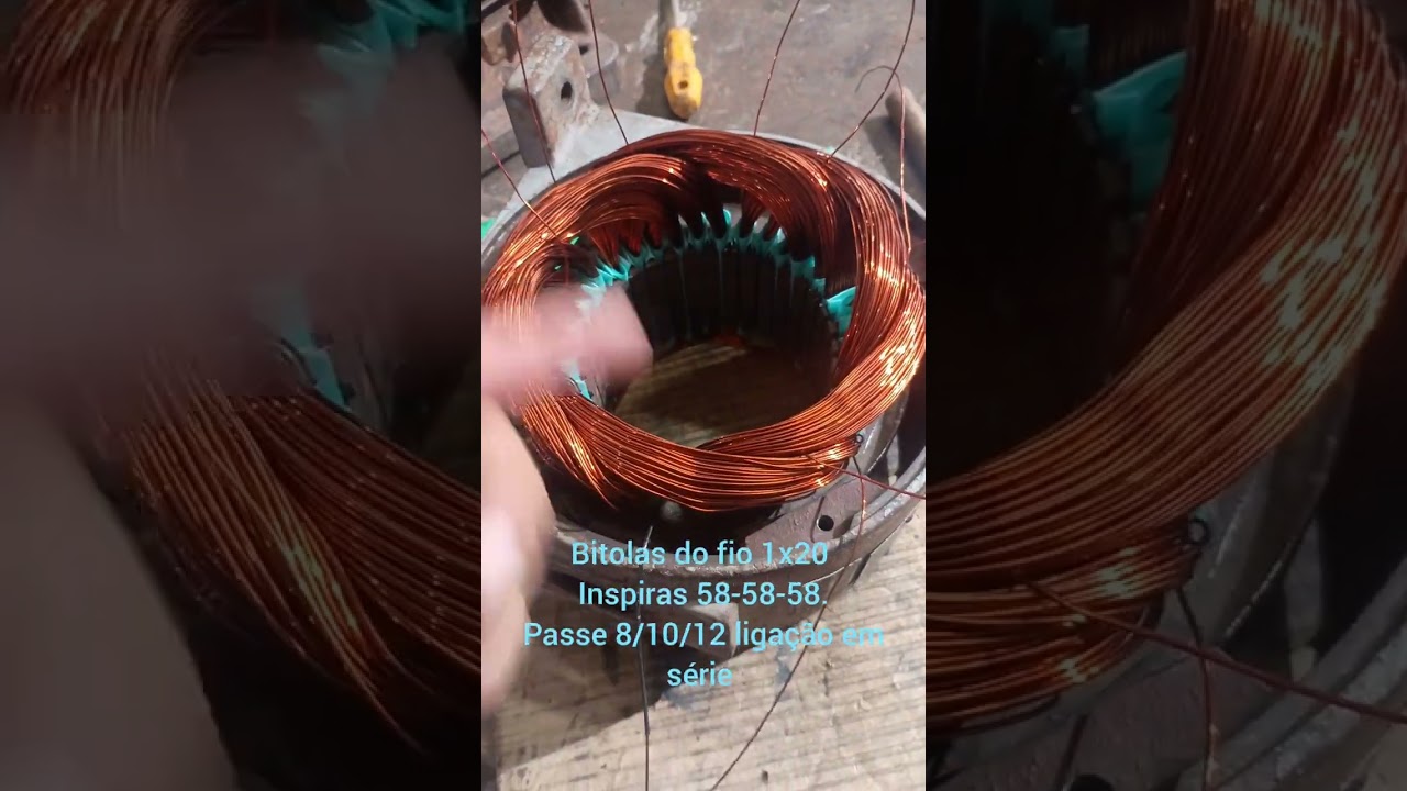Rebobinamento de motor Brasil 1.5 CV trifásico 4 polos