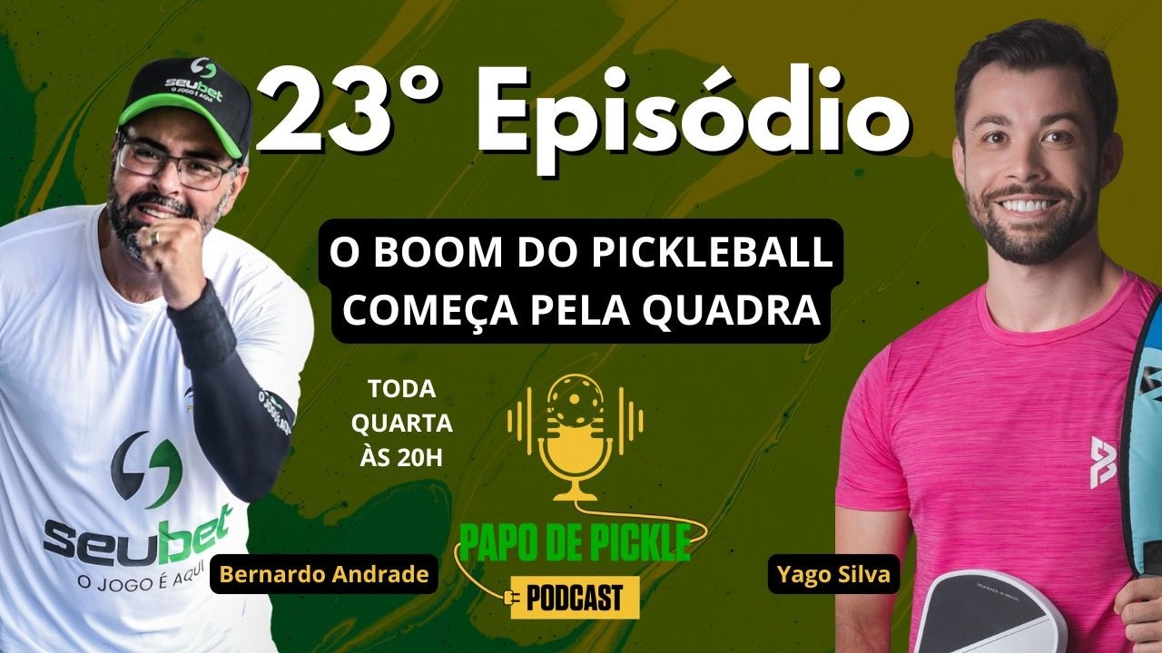 Papo de Pickleball Episódio 23 - O Boom do Pickeball começa pela quadra.