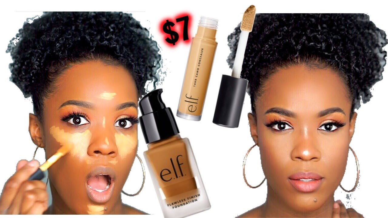 CHEAP AFFORDABLE MAKEUP?! E.L.F COSMETICS 16HR CAMO CONCEALER AND FOUNDATION REVIEW + WEAR TEST!