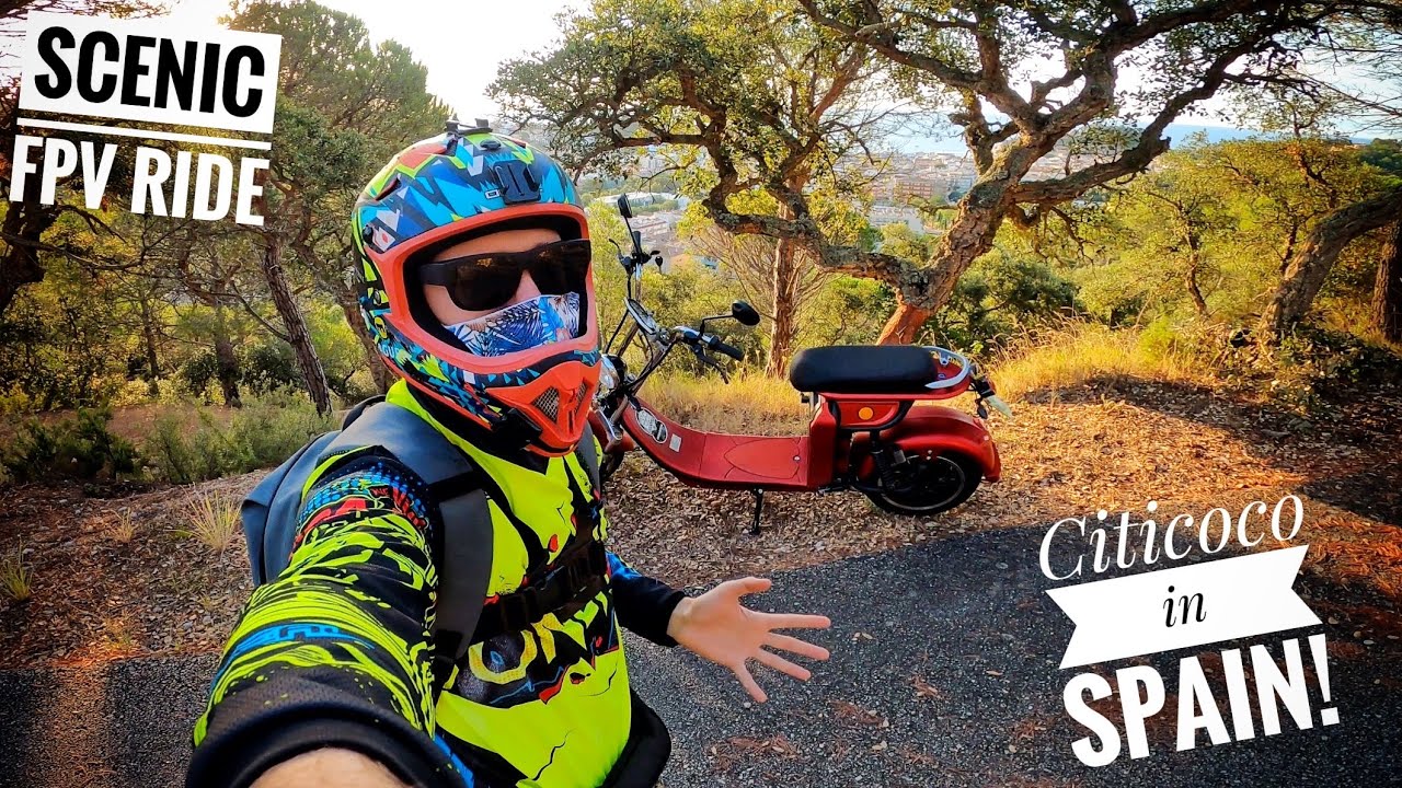 4000 Вт CityCoco FPV Ride по извилистым дорогам / Испания / GranScooter (4K)