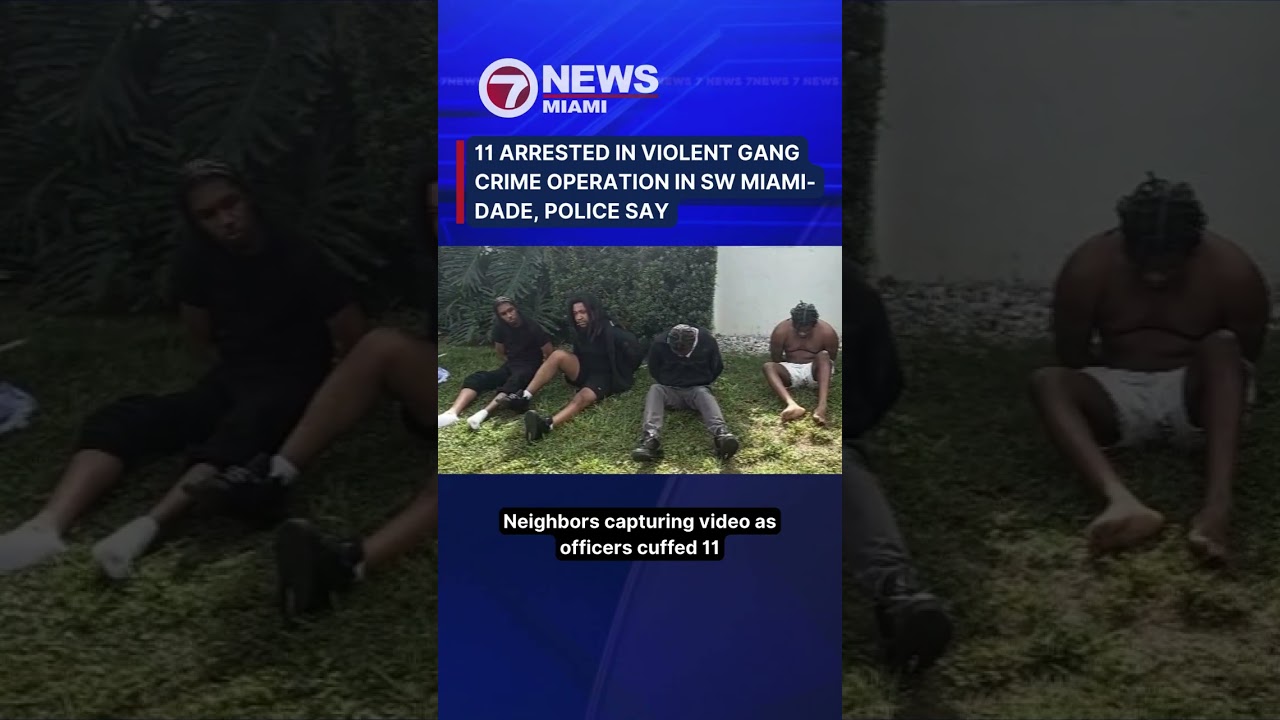 11 arrested in violent gang crime operation in SW Miami-Dade, police say