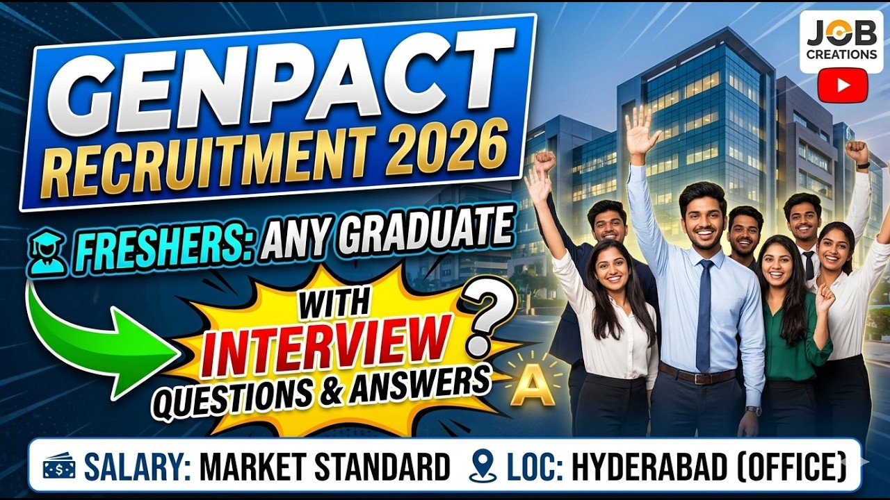 Genpact Recruitment 2026: Any Graduate | Freshers | Detailed Interview Q&A