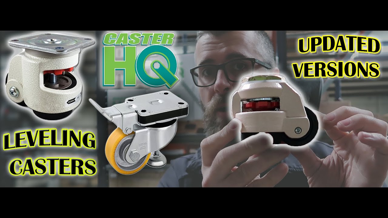 Retractable Leveling Casters | New Updated Version 2022 | Adjustable Leveling Casters by CasterHQ