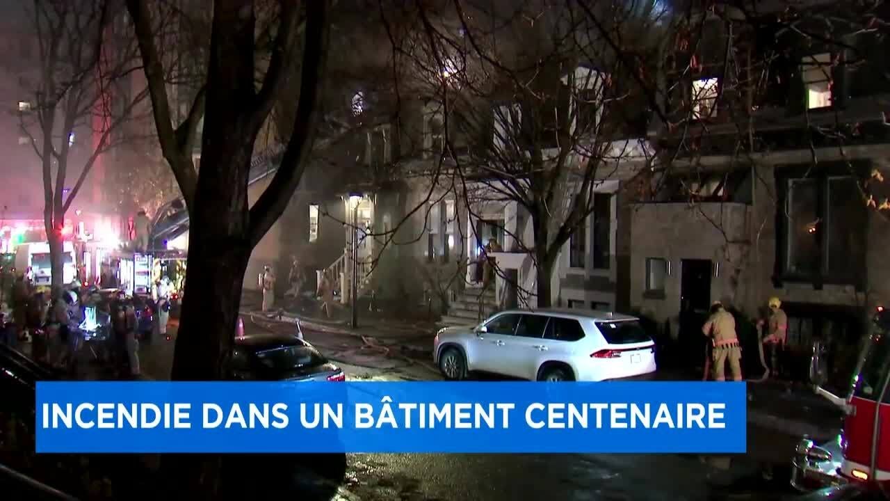 Montréal: incendie de troisième alarme dans un bâtiment ancestral au centre-ville - Explications 6h