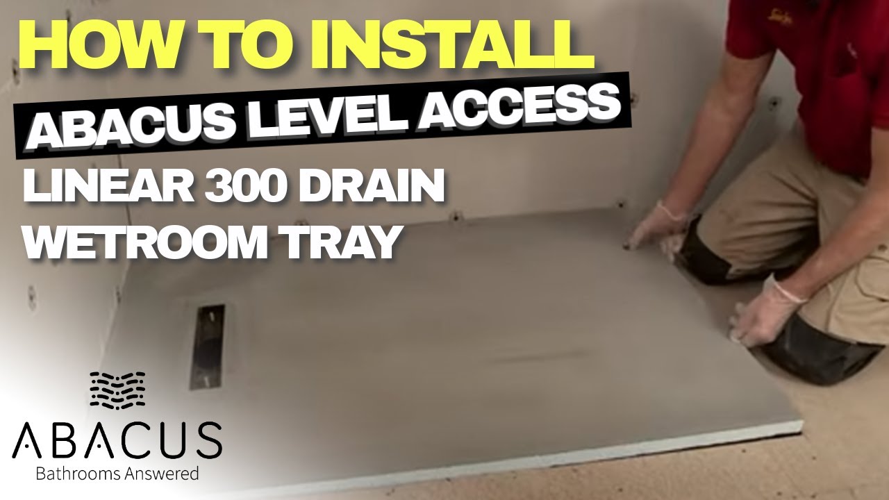 Installing a level access wetroom with a 300mm linear drain