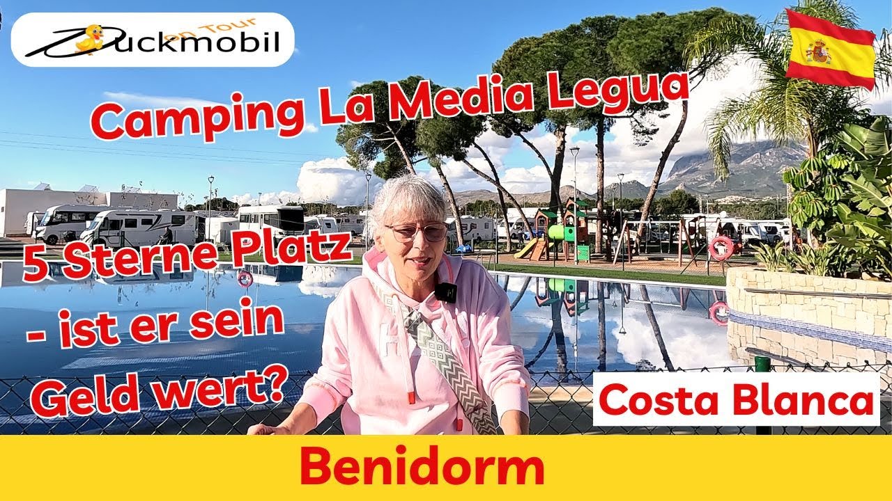 Camping Media Legua bei Benidorm - 5* Platz für Wohnwagen- und Wohnmobile * Wohlfühlen pur