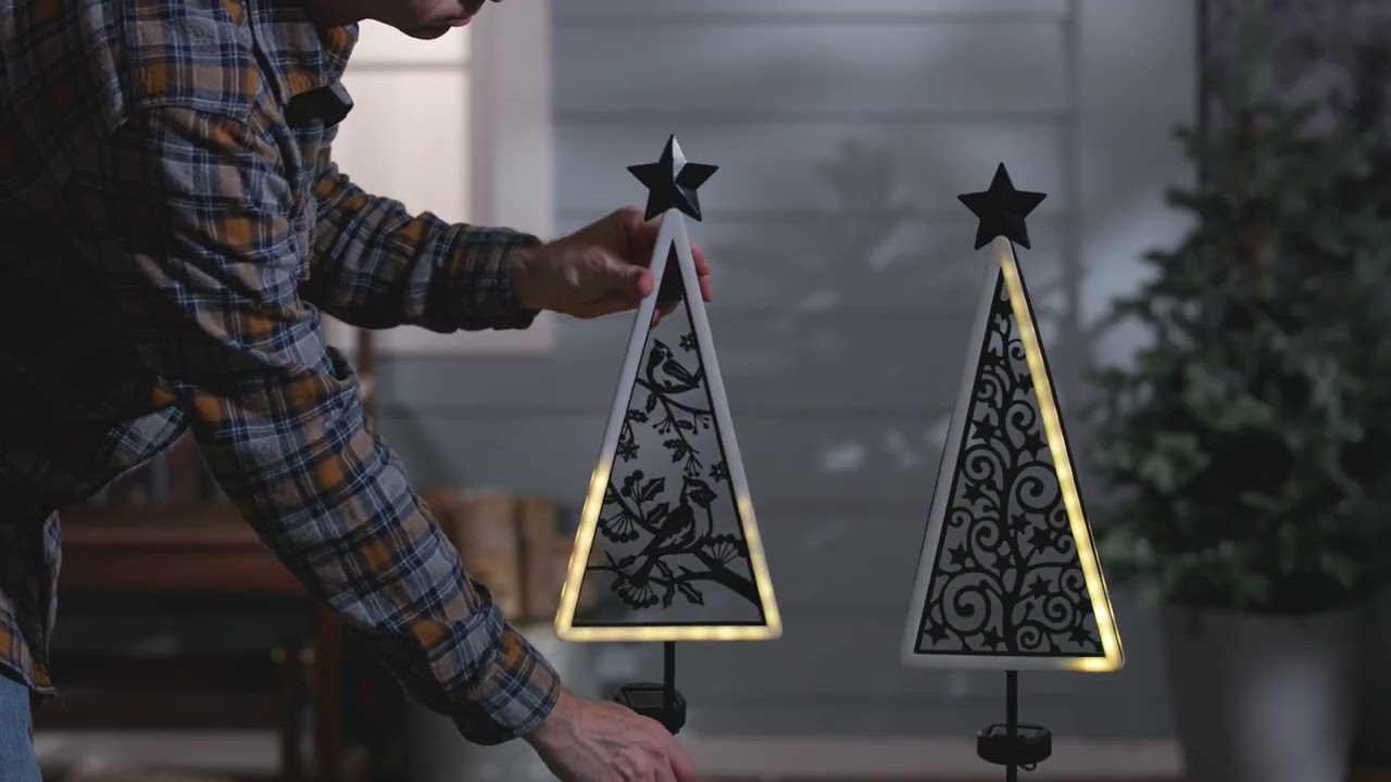 Metal Tree Garden Stakes with Chasing Lights (GSM29LZ26)