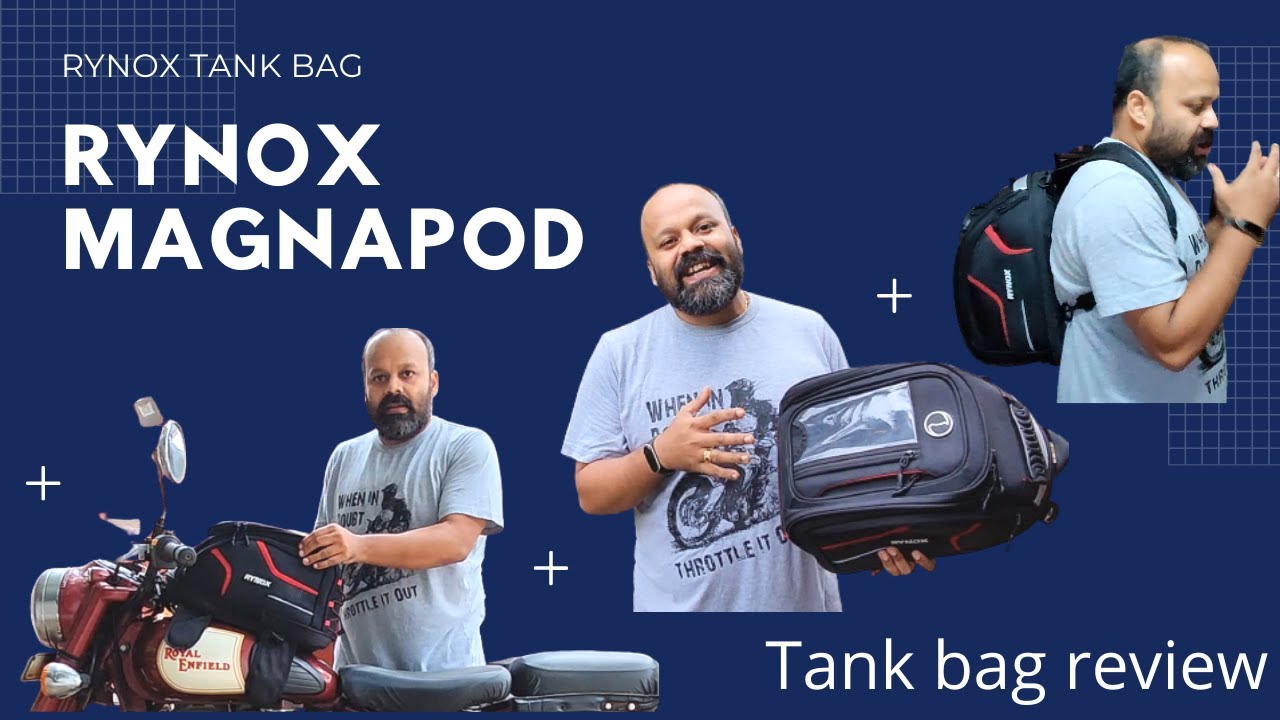 Rynox MagnaPod tank bag | Tank bag review | Best tank bag