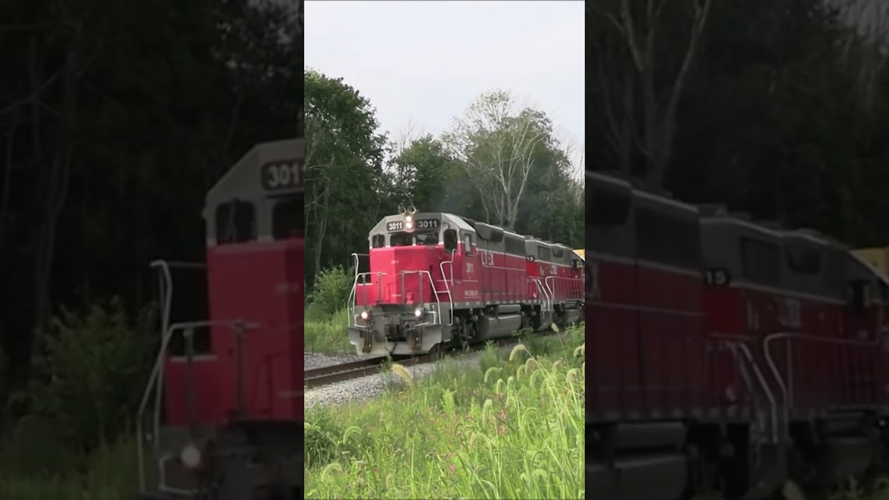 Locomotive on flatcar delivery