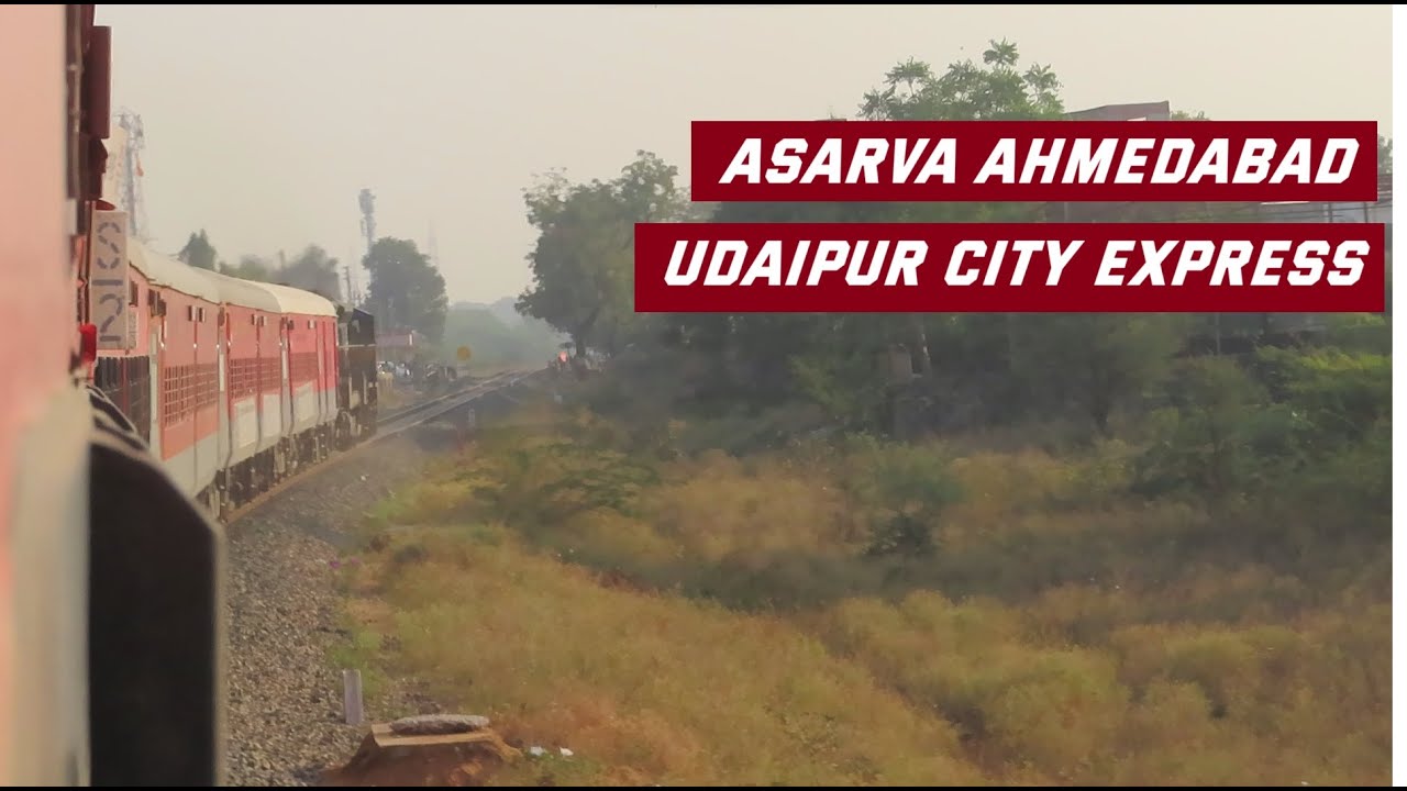 [4K] Onboard Diesel 19704 Asarva (Ahmedabad) Udaipur City Express Journey !!