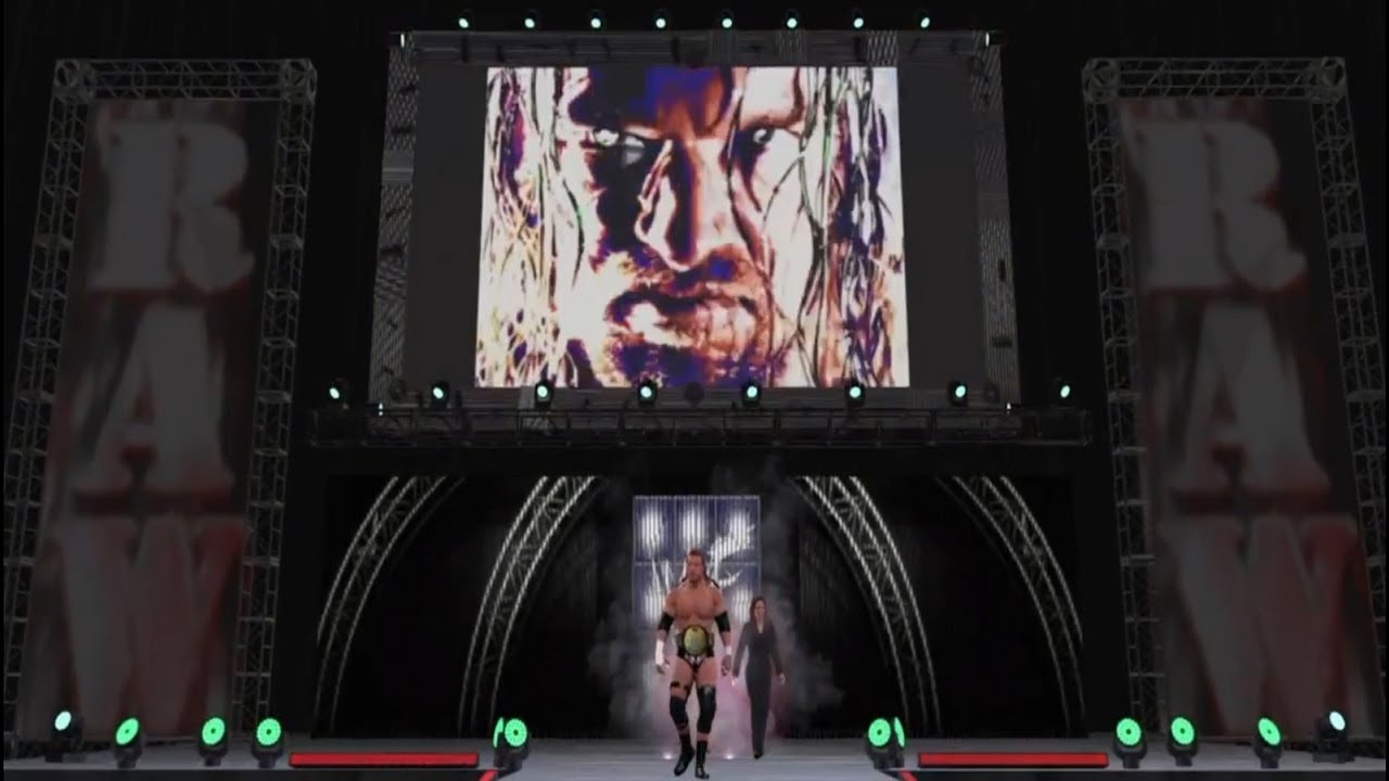 WWE 2K16 - Chris Jericho VS Triple H - WWF RAW Is WAR