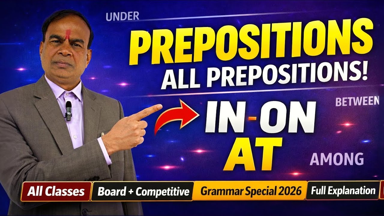 All Prepositions  in only 33 minutes. Tricks of Prepositions  #Easy techniques for Prepositions. 