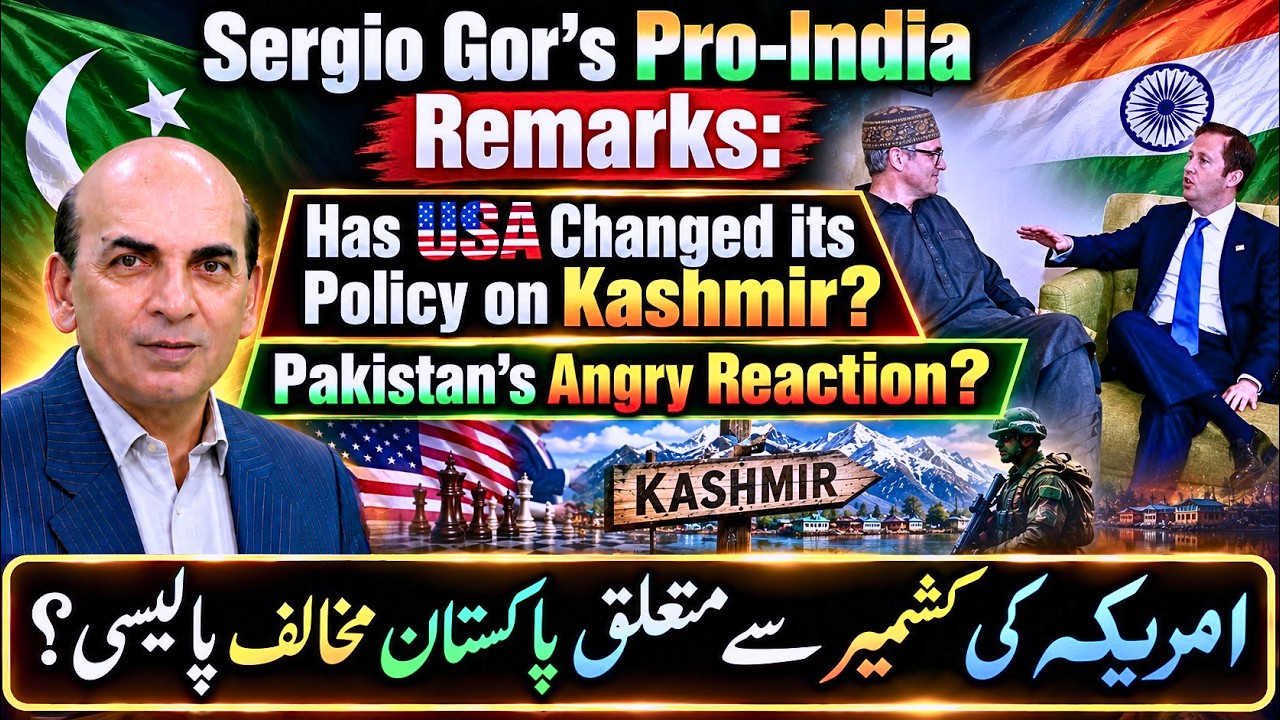 Sergio Gor&rsquo;s Pro-India Remarks: Has USA Changed its Policy on Kashmir?Pakistan&rsquo;s Angry Reaction?
