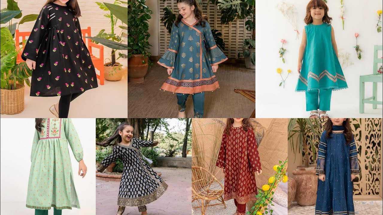 Stylish Long Frock Designs for Girls 5-10 Years 😍 | Party & Eid Wear Frock Designs for Girls
