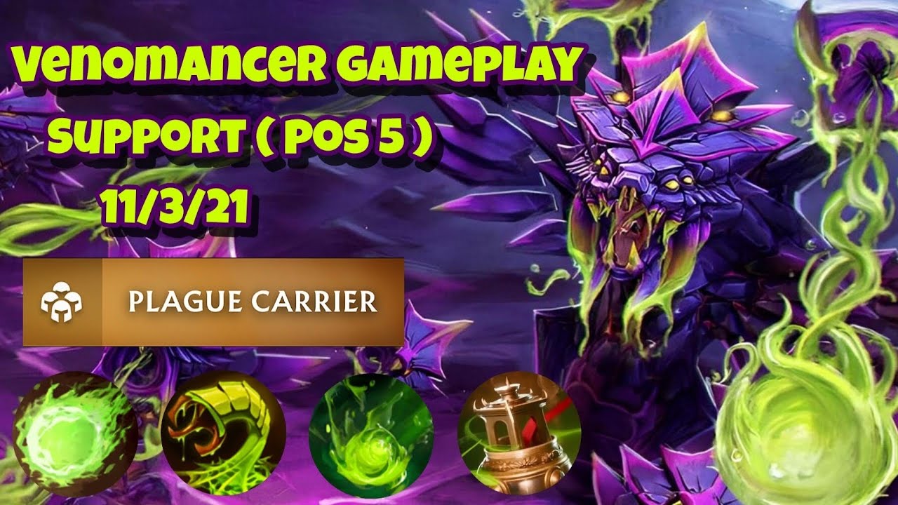Venomancer Support Gameplay | Dota2