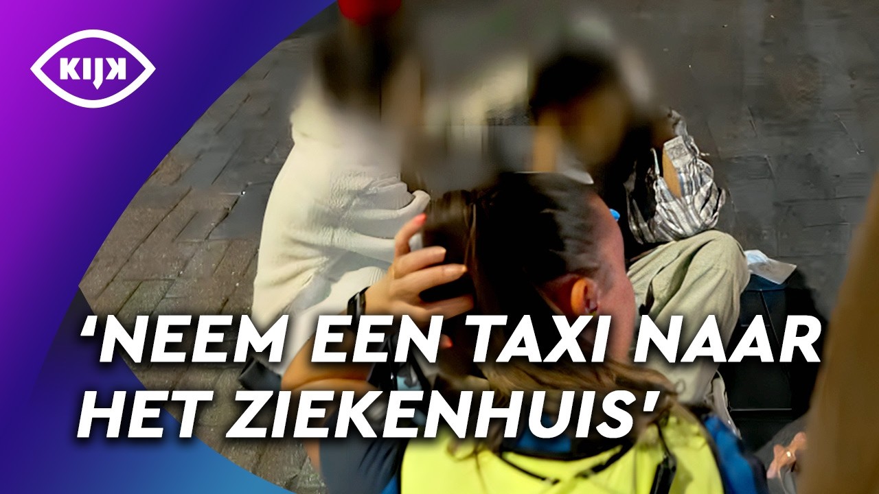 Forse HOOFDWOND voor GEVALLEN TOERIST op Damrak | Overtreders | KIJK Misdaad