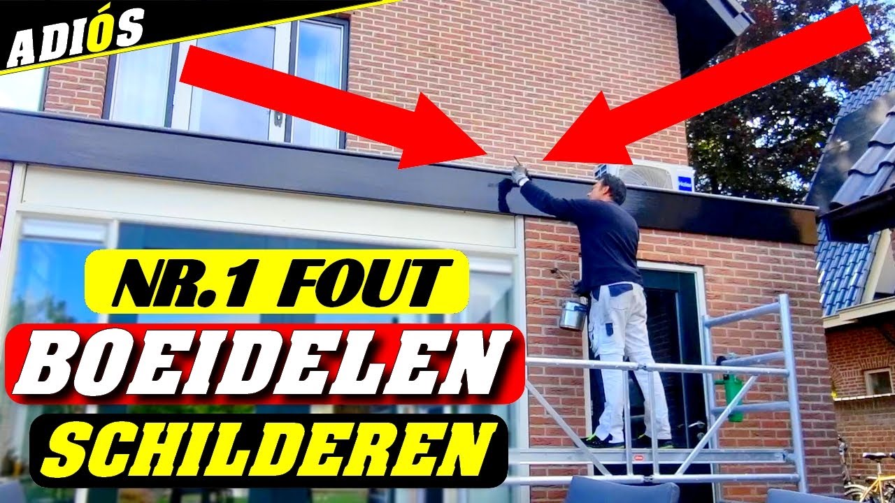 NR1. FOUT BIJ BOEIDELEN SCHILDEREN DIE AMATEURS MAKEN EN EEN VAK SCHILDER NIET.
