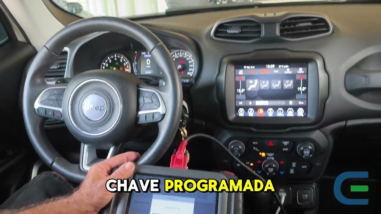 Programação de Chave canivete Jeep Renegade 2019+