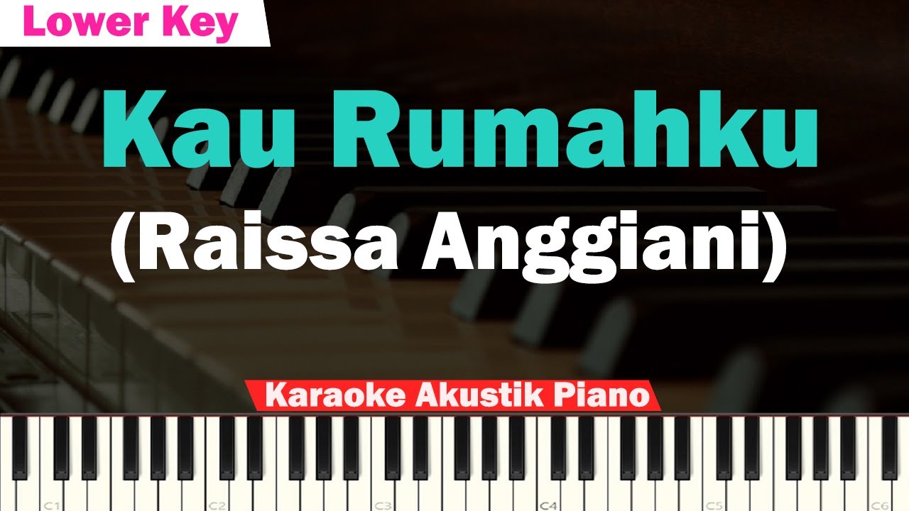 Raissa Anggiani - Kau Rumahku Karaoke Piano LOWER KEY