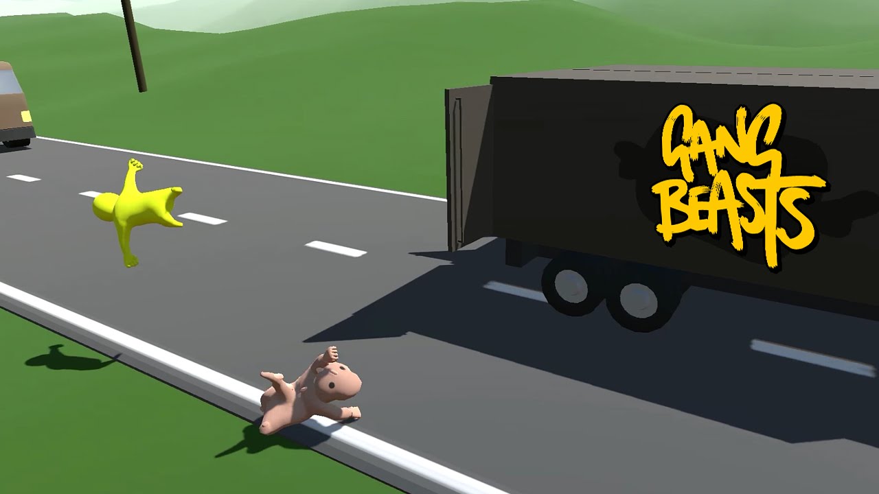 Gang Beasts - Road Warriors [Игровой процесс отца и сына]