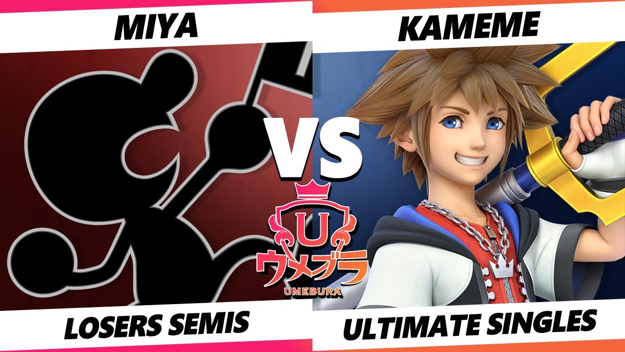 Umebura 10 Losers Semis - Miya (Game & Watch) Vs. Kameme (Sora) Smash Ultimate - SSBU