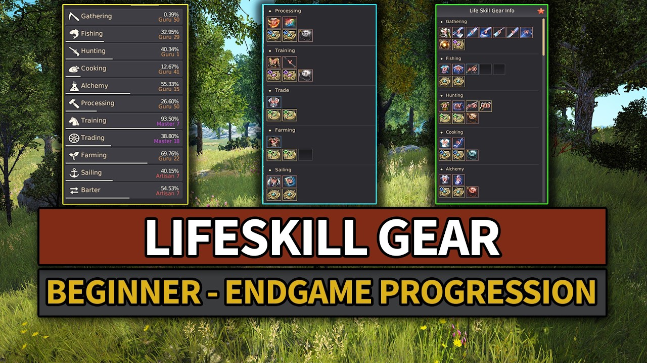 Lifeskill Gear Progression Guide After The Huge Update | Black Desert