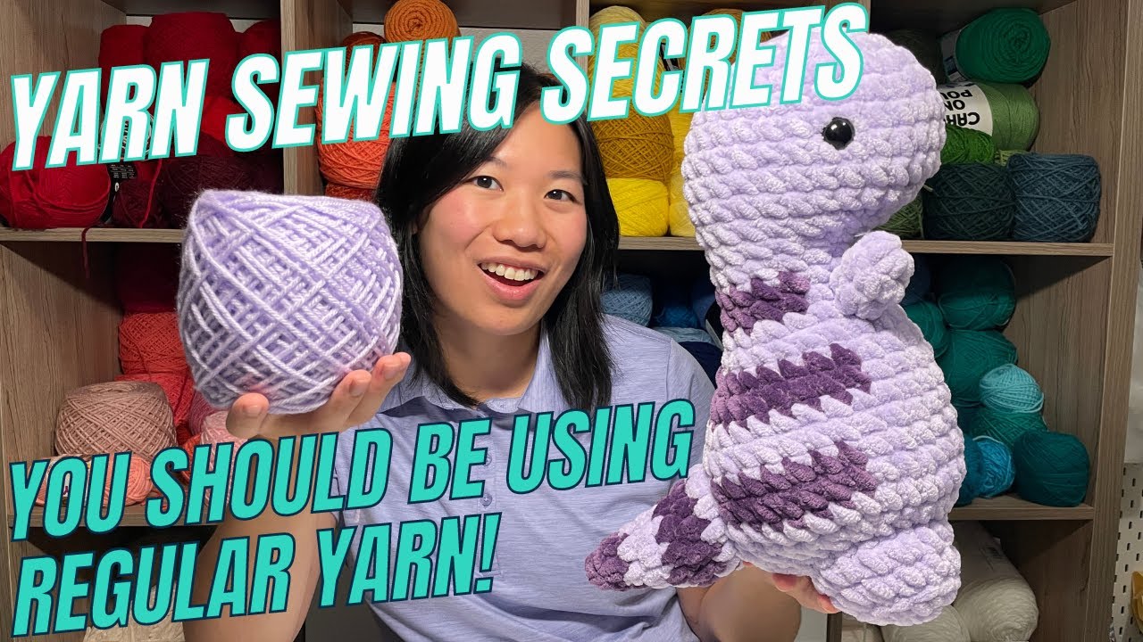 How I Use Regular Yarn to Sew Chenille Plushies Together