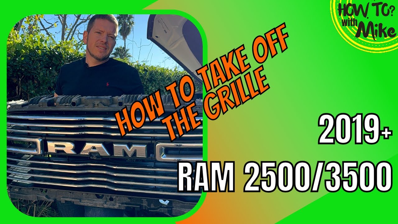 Как снять решетку радиатора с RAM 2500 / 3500 2019 2020 2021 2022 2023 2024 | M&R Automotive