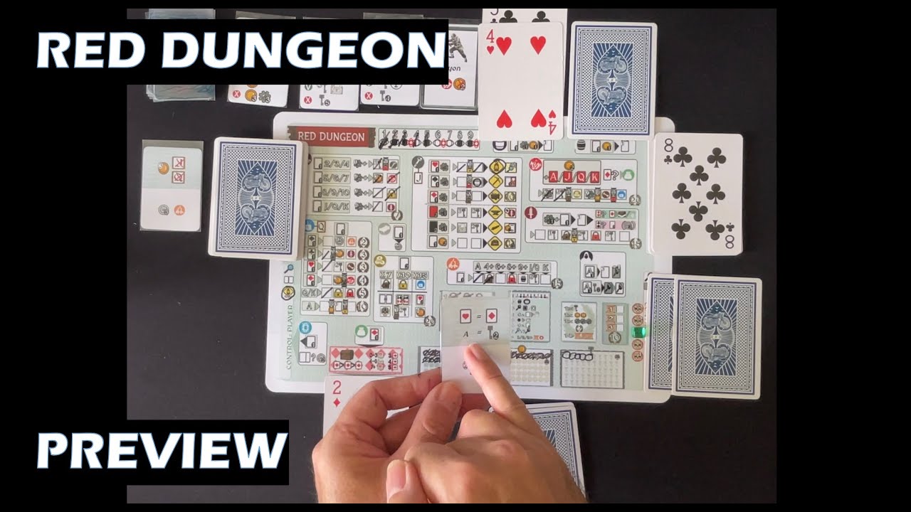 Предварительный обзор настольной игры Red Dungeon.
