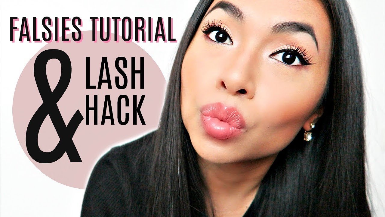 HOW TO APPLY FAKE LASHES, DETAILED TUTORIAL + LASH HACK! (for beginners) - PART 2
