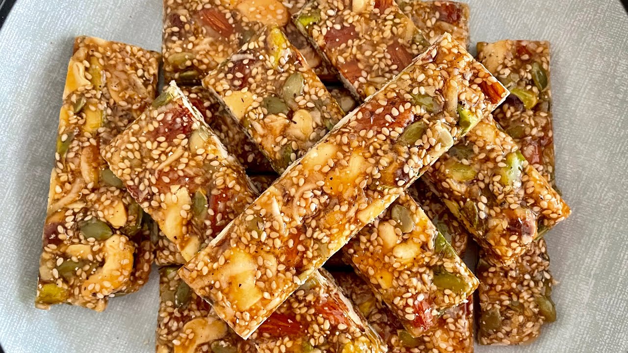 Dryfruit Chikki Recipe | Chikki using Jaggry | Healthy Protin Bar Homemade Recipe