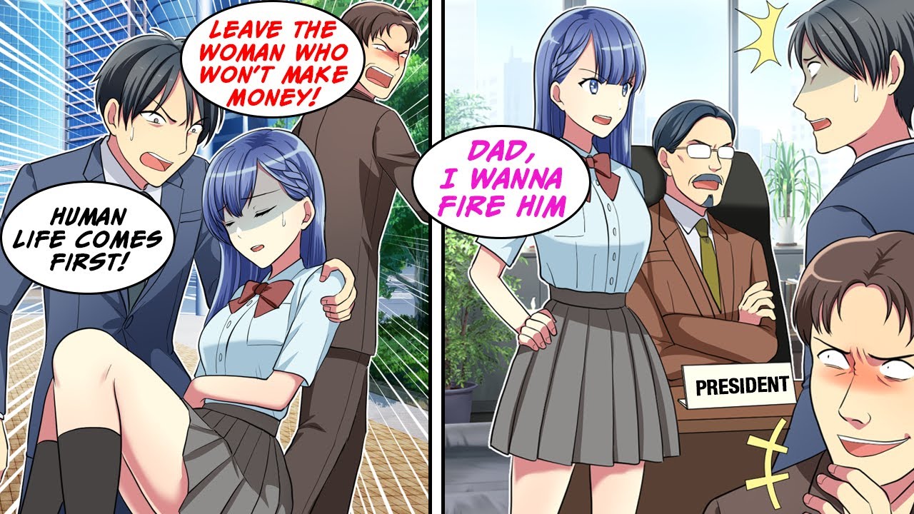 [Manga Dub] I helped a collapsed woman, then She fired Me with CEO Dad...!? [RomCom]