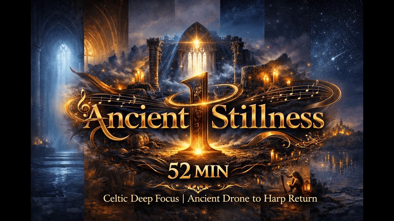 52 MIN Celtic Deep Focus | Ancient Drone to Harp Return