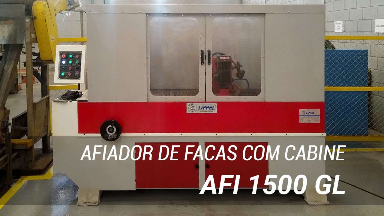 Afiador de Facas e Lâminas Industrial - AFI 1500 GL com cabine