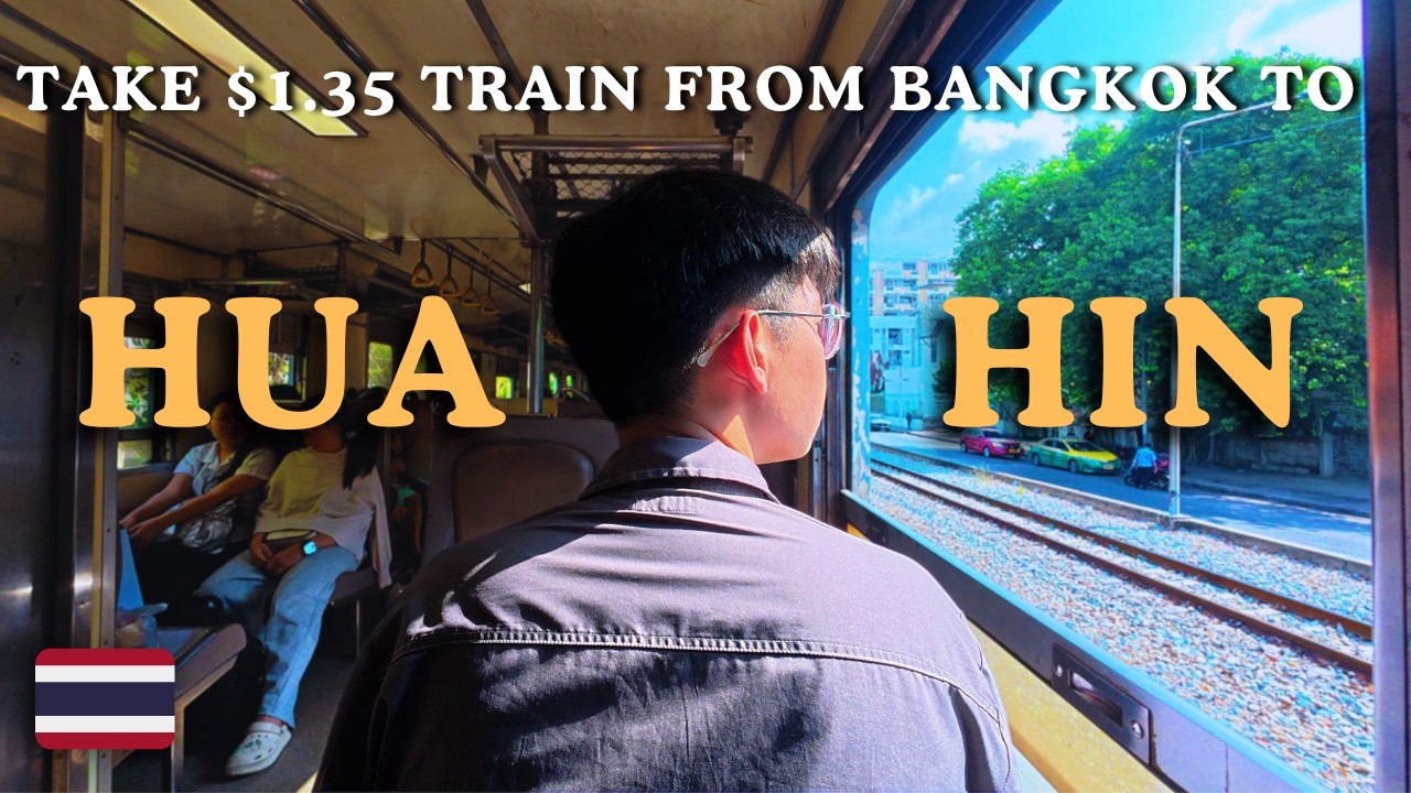 Take a $1.35 (44 THB)Train From Bangkok To Hua Hin 3 days 2 nights (Full Itinerary & Food Guide) 🇹🇭