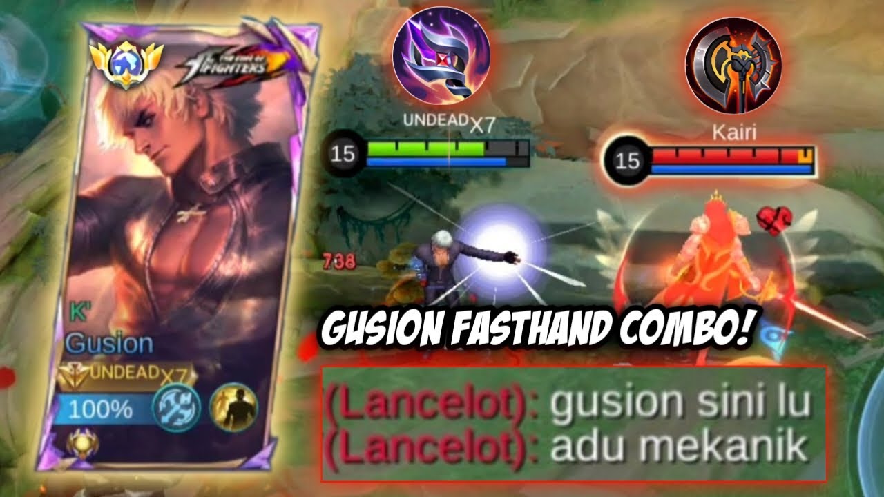 GUSION FASTHAND COMBO! MATCH PANAS🔥FULL ADU MEKANIK LAWAN LANCELOT KAIRI?😱 | MLBB