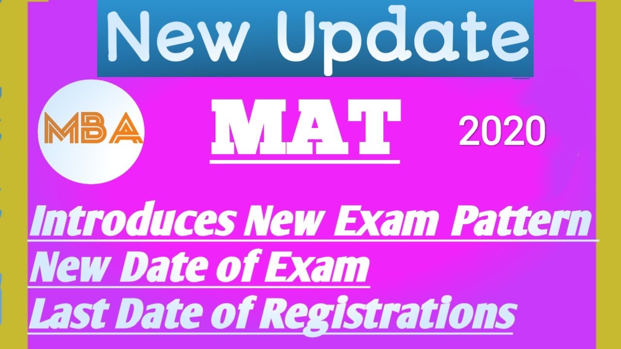 MAT 2020 Update | Learn with Dipasree | MBA Entrance Exam
