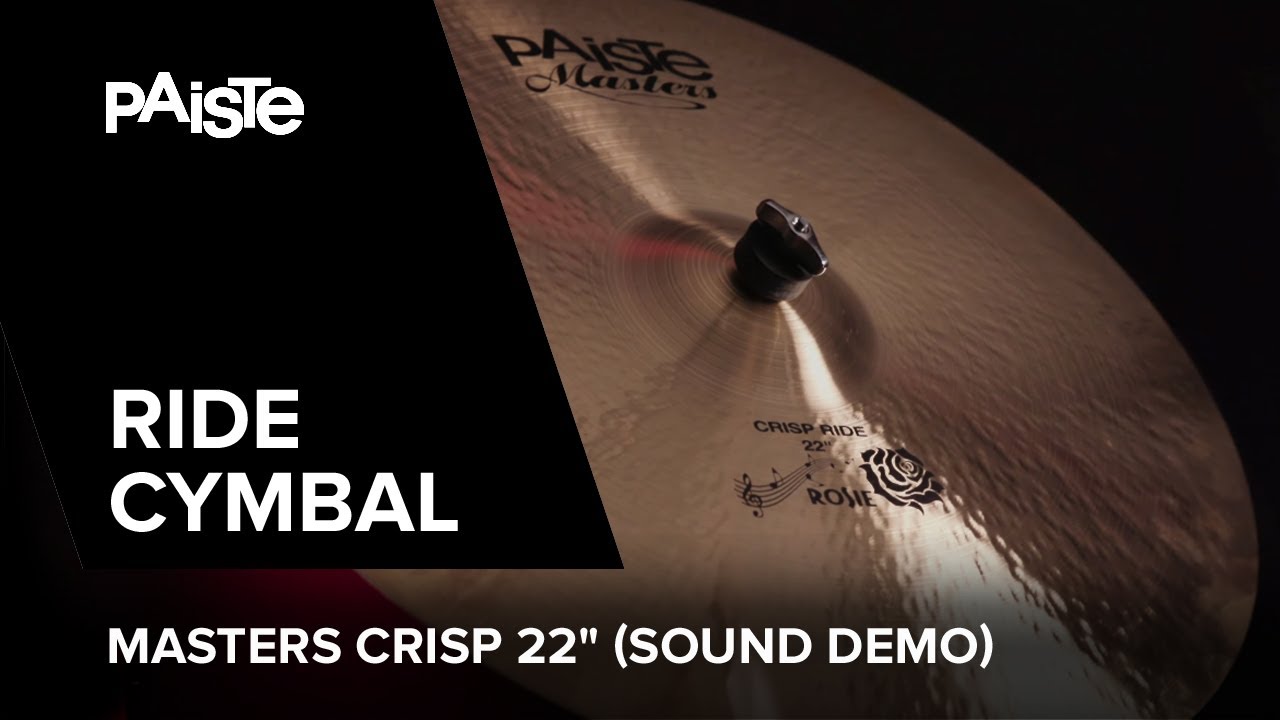 PAISTE Masters Crisp 22" played by Noah Fürbringer (SOUND DEMO)