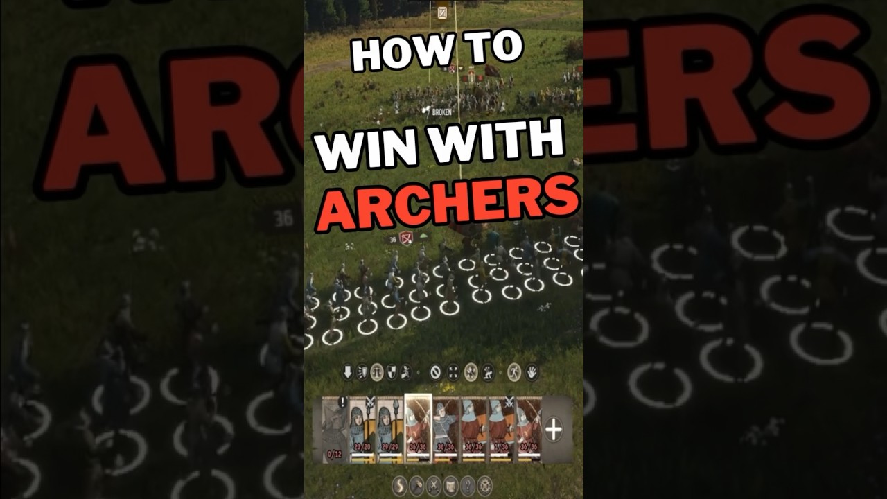 Win battles with Archers in Manor Lords using this strategy! #manorlords #manorlordsguide