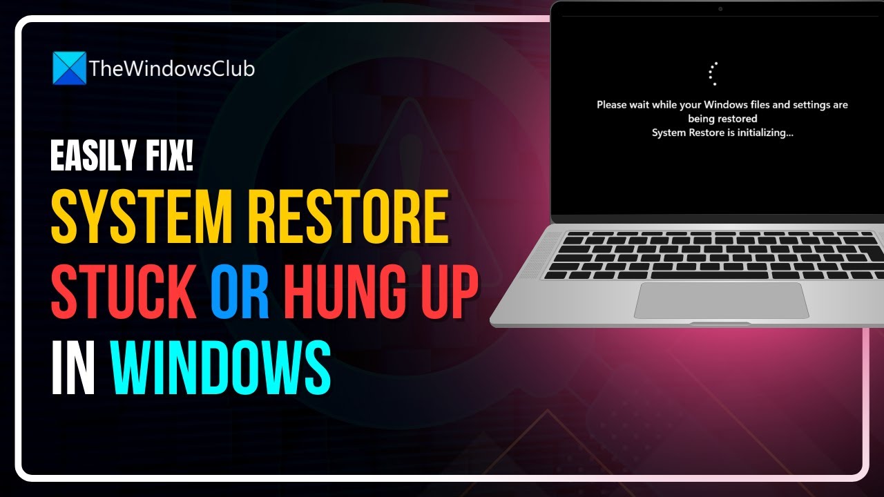 Восстановление системы зависло в Windows 11