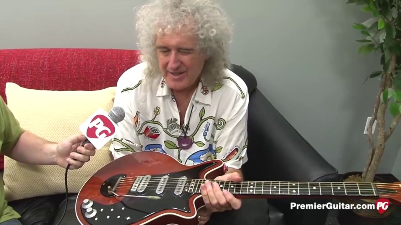 Брайан Мэй из Queen в красном выпуске